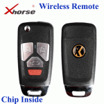 XNAU02EN Wireless Remote Key For Audi Flip 4 Buttons