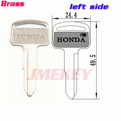 P-414 For Brass honda car key blanks left side