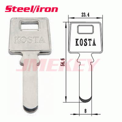 P-544 Steel Iron House key blanks KOSTA Wholesale