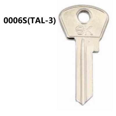 Y-286 steel 0006S(TAL-3) Blank door keys