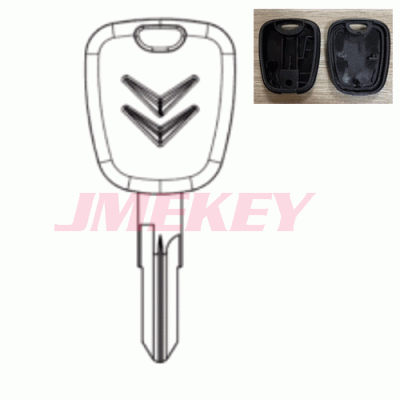 A-199 Transponder Key Shell No Chip For Citroen vac151