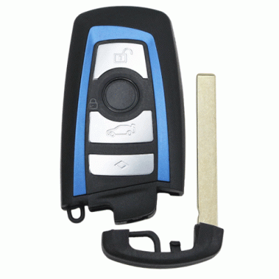 1267 4 Buttons smart Car key shell For BMW Green
