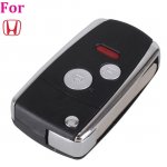 hon-04 2+Panic Buttons Modified Flip Folding key shell for honda