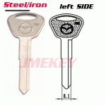 P-166 Replacement Iron Car key blanks For mazda LEFT side