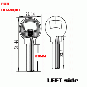 K-065 Brass door key blanks for HUANOIU Suppliers left side