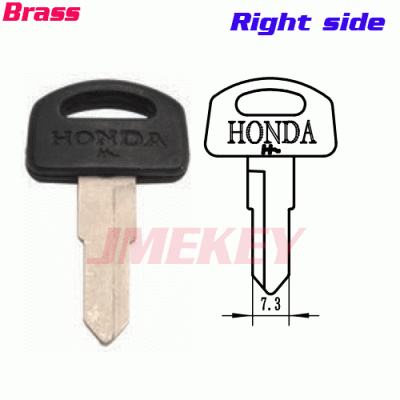 P-398 Replacement Brass Honda KEY BLANKS Right side