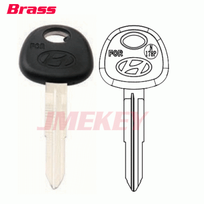 P-216 Replacment Brass Car key Blanks for Hyundai N178P