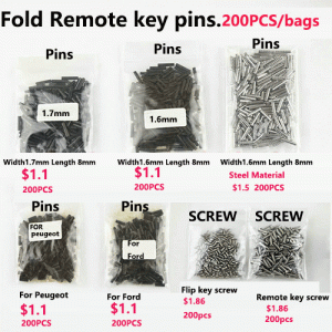 AP-01 For Flip Remote key Pins And Remote key Screw 200PCS/Bags