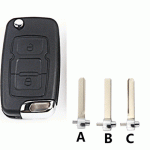 1356-3 For Geely 2 Buttons flip remote key shell