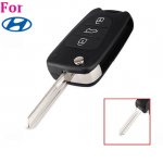 HY-25C For Hyundai 3 button flip remote key shell