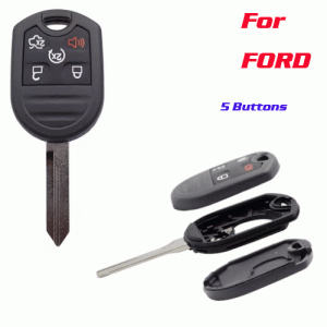 A-079 Remote Car Key Shell For Ford Edge 5 Buttons