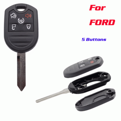 A-079 Remote Car Key Shell For Ford Edge 5 Buttons