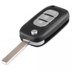 REN-06 3 Buttons Remote Flip Car Key Shell For Renault