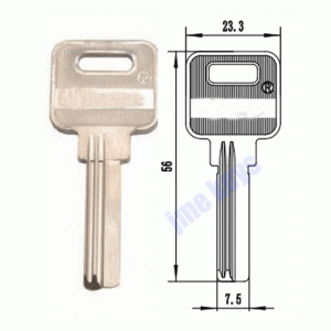 K-026 Thickness 2.3mm Brass HOuse keys Blanks ON